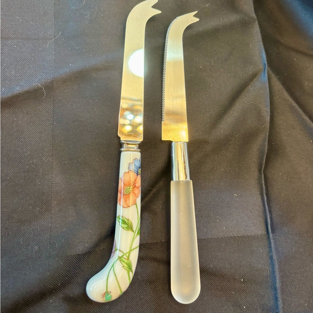 Portmeirion Cheese Knife with Porcelain Handle,House of Prill,Poppy
